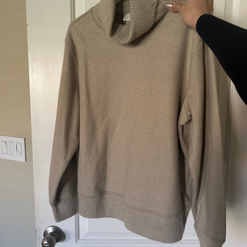 Cozy Beige Turtleneck Sweater
